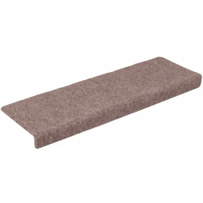 Image of Stair Mats Self adhesive 30 pcs 65x21x4 cm Cream Rectangular Edge Vidaxl