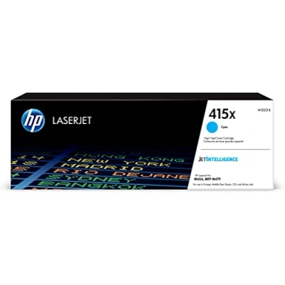 Image of HP 415X High Yield Cyan Original LaserJet Toner Cartridge