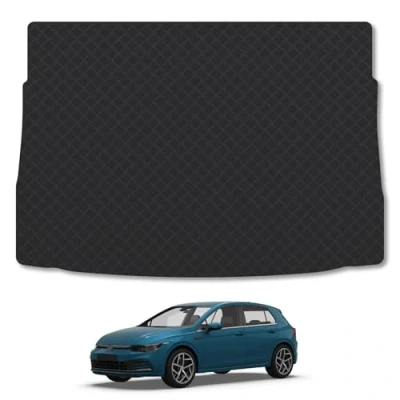 Image of Rubber Boot Liner Compatible With VW Golf MK8 (2019+) Tailored Fit Heavy Duty Premium 3Mm Protector Mat, Anti Slip, Durable And Waterproof Custom Dog Friendly Car Mat Co