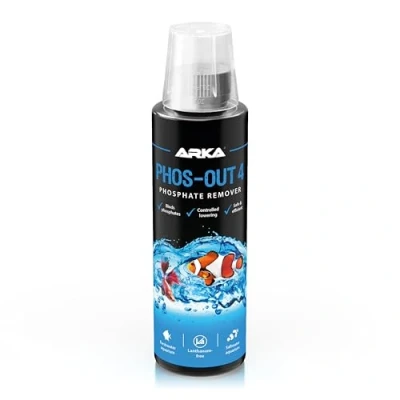 Image of MICROBE LIFT® Phos Out 4 Liquid phosphate remover for aquarium and pond. Suitable freshwater saltwater Contents: 236ml