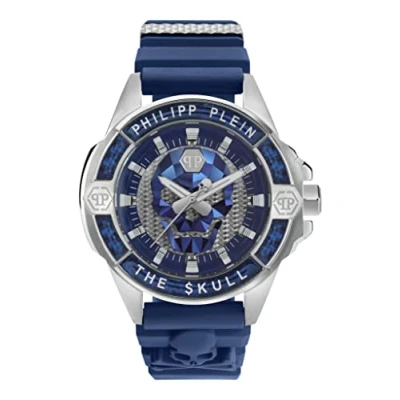 Image of Philipp Plein Men&#039;s Analogue Quarz Watch with Silicone Strap PWAAA1722
