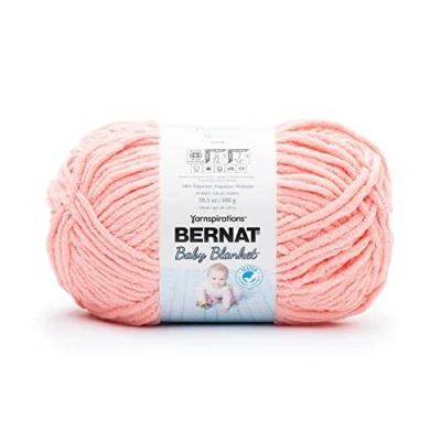Image of BERNAT Baby Blanket, Coral Blossom, 300g