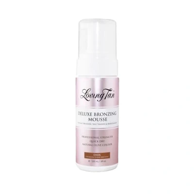 Image of Loving Tan Deluxe Bronzing Mousse, Dark Streak Free, Natural looking, Professional Strength Sunless Tanner Up to 5 Self Applications per Bottle, Cruelty Naturally Derived DHA 120 ml