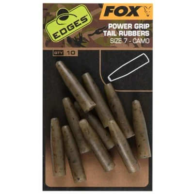 Image of Fox Edges Camo Powergrip Tail Rubbers Size 7 (10 pieces) Terminal tackle