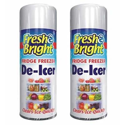 Image of HitlineUK 2 x Deicer Spray 200ml for Windows, De icer Fridge Freezer Fast Acting Melts Ice and Frost Quickly Windows/Mirrors, Operates 15c Prevents Re freezing