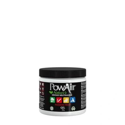 Image of PowAir Gel Natural Odour Neutraliser Passion Fruit Fragrance Effective Home Eliminator with Essential Oils (732g)
