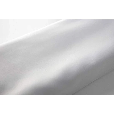 Image of WG WHITE ANTI BACTERIAL FABRIC SHOWER EXTRA LONG AND WIDE SHORT CURTAIN WITH WEIGHTED HEM VARIOUS SIZES MACHINE WASHABLE (180 CM X 200 LONG)