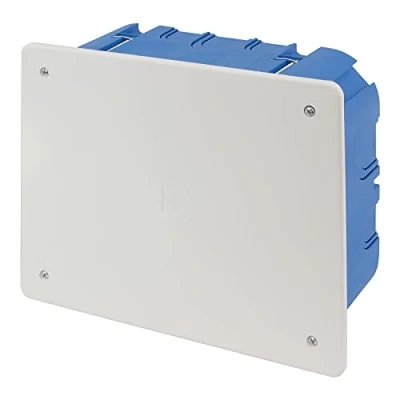 Image of POLY POOL PP8183 Flush Mounted Distribution Box with Lid Rectangular Wall Screws for Fixing The Made in Italy