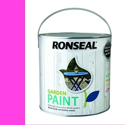 Image of Ronseal RSLGPPJ750 750 ml Garden Paint Pink Jasmine by