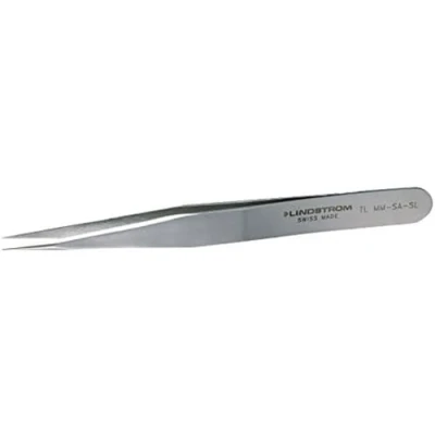 Image of Bahco TLMM SA SL &quot;Boley Style&quot; Tweezers with Strong Tip, Silver