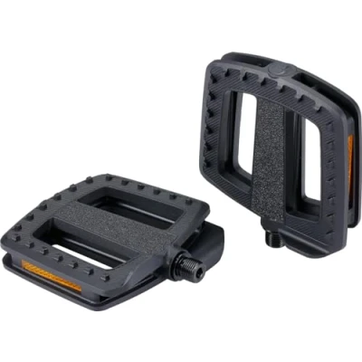 Image of BBB Cycling ErgoBase Bike Pedals Large Platform Ergonomic Bicycle Suitable for Urban, Cargo and E bikes BPD 47, Black