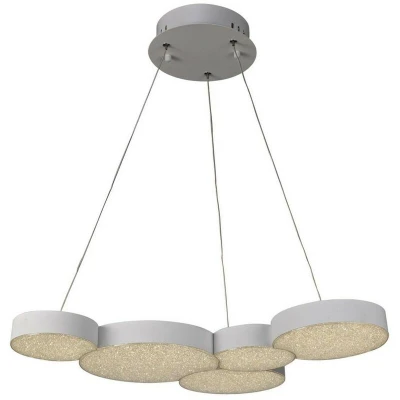 Image of Fusion Ceiling Pendant 63.5cm x 46.3cm 43W LED 3000K, 2120lm, RF Remote Control White