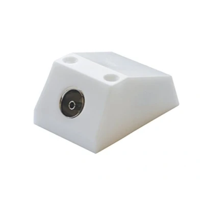 Image of Single Coaxial Outlet, White