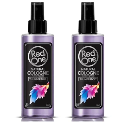 Image of Redone Aftershave Barber Spray Cologne Thunderbolt 2x 150ml Long lasting fragrance Premium Grooming Product Reducing Inflammation 2 PCS