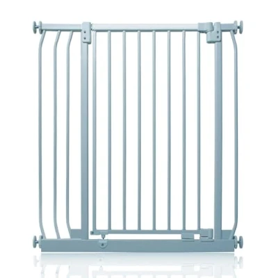 Image of Safetots Extra Tall Elite Safety Gate, 80cm 89cm, Matt Grey, 96.8cm in Height, Pressure Fit Stair Baby Gate for Doors Hallways and Spaces, Barrier, Easy Installation