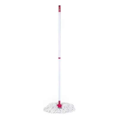 Image of Kleeneze KL087799EU7 Deep Clean Mop with Refill Head, Super Absorbent Microfiber Scrubbing Heads, Non Scratch for Hard Floors, Tile/Laminate/Wood, Floor Scrubber Pad, Extendable Telescopic Handle
