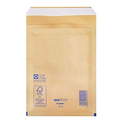 Image of 50 x Protective Bubble Lined 350x470mm Large Padded Arofol Envelopes Size 10