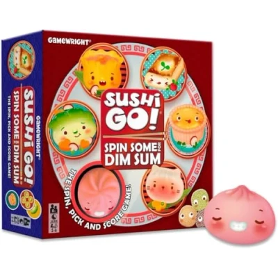 Image of Gamewright Sushi Go! Spin Some for Dim Sum Family Game Ages 8+ 2 6 Players 20 Minutes Playing Time