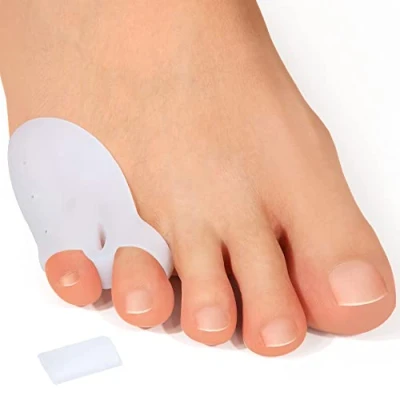 Image of Sumiwish Pinky Toe Separators, 10 Packs of Gel Protectors for Overlapping Toes, Curled Little Separators Friction, Blister Removable Middle Baffle