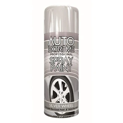 Image of AlezyB 3 x Auto Extreme Silver Wheel Spray Paint 400ml Professional Quality, Perfect Finish Multipurpose Aerosol for Cars, Bikes,Vans, Metal, Wood
