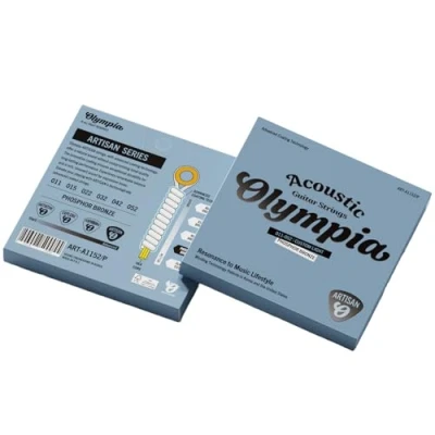Image of Olympia Artisan Coated Acoustic Guitar Strings Phosphor Bronze Multiple Gauges (11 52 Custom Light)