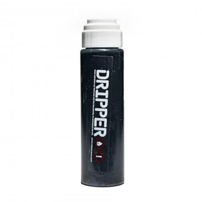 Image of Liquid Paint Dope Dripper Multi Colour &amp; Size Mop Marker Graffiti Art Taggers, Permanent Alcohol Based Refill (Black, 18mm Marker)