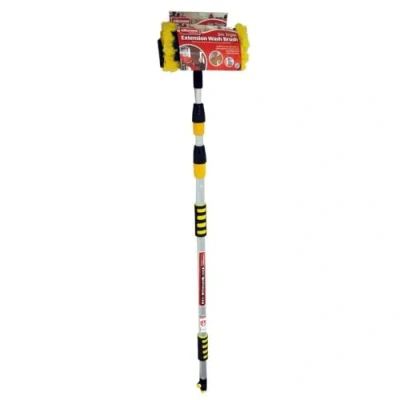 Image of Kingfisher Telescopic Car Caravan Wash Brush, Black, 3 m