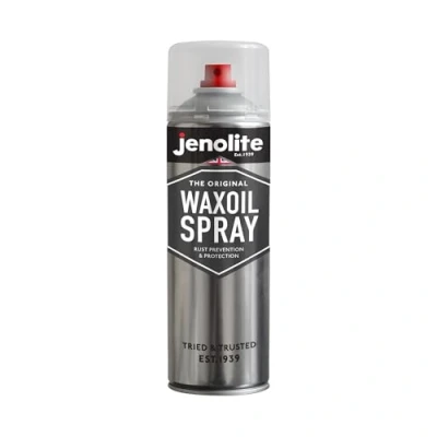 Image of JENOLITE Waxoil Rust Prevention &amp; Protection Aerosol Spray CLEAR Waxy Anti for Cars, Vans Motorbikes 500ml