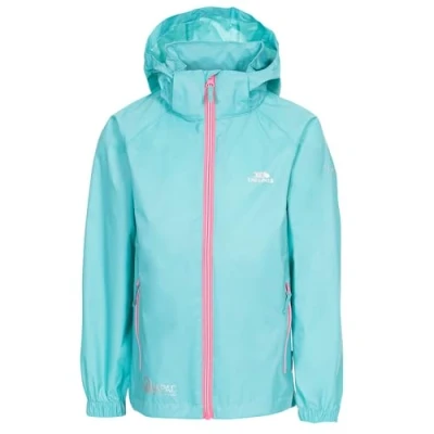 Image of Trespass Qikpac X Waterproof Packaway Jacket Raincoat For Girls &amp; Boys