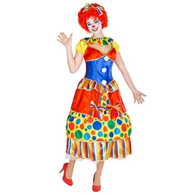 Image of TecTake dressforfun Women’s Fridoline the Clown Costume Wonderful ballgown incl. funky headband with bow (XXL no. 300781)