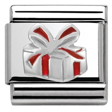 Image of Nomination SilverShine Christmas Present Charm Stainless Steel