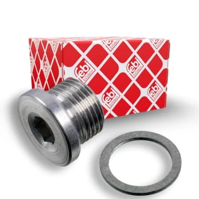 Image of 90021900930, 90021900930S1, 90021902031, 90021902031S1, PAF008309 Drain Plug FEBI BILSTEIN 175069 Aluminium 8 with seal ring PORSCHE: 718 Cayman Coupe