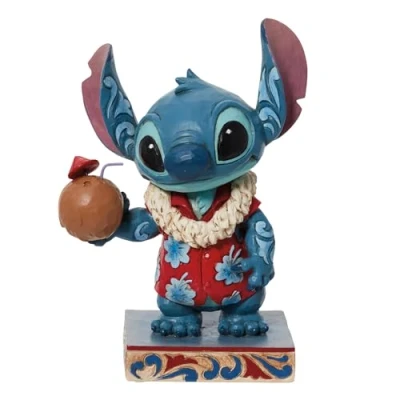 Image of Jim Shore Disney Traditions Stitch Hawaiian Shirt Tropical Delight 6011935