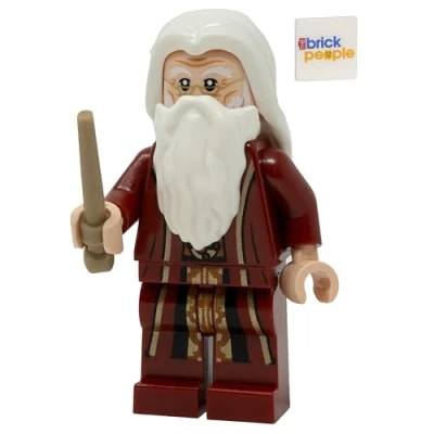 Image of LEGO Harry Potter: Ablus Dumbledore Minifigure with Wand