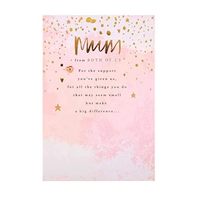 Image of Hallmark Mother&#039;s Day Card for Mum from Both of Us Contemporary Foil Design