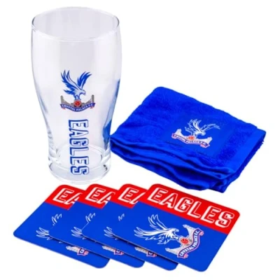 Image of FOCO Officially Licensed Crystal Palace FC Mini Bar Set