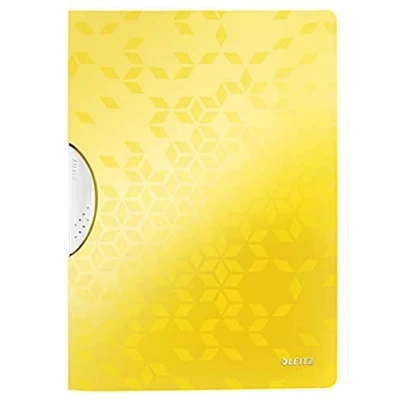 Image of Leitz A4 ColorClip File, 30 Sheet Capacity, Flexible Plastic, Yellow, WOW Range, 41850016