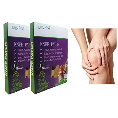 Image of NATUREGURU Knee Pain Relief Patches Warming Herbal for Arthritis, Long Lasting Heat Plaster Pads Knee, Back, Neck, Shoulder Inflammation and Muscle Soreness (36)