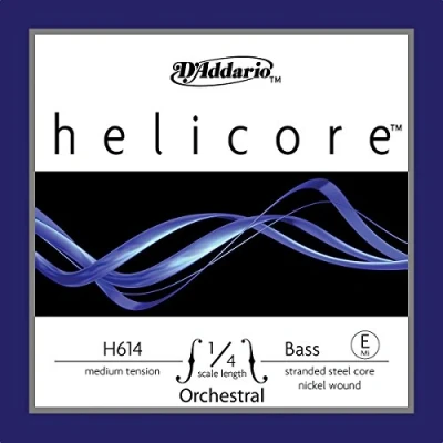 Image of D&#039;Addario Helicore Orchestral Bass Single E String, 1/4 Scale, Medium Tension