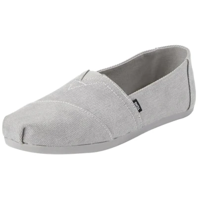 Image of TOMS Women&#039;s Alpargata Loafer Flat, Ultimate Gray Distressed Twill, 8 UK