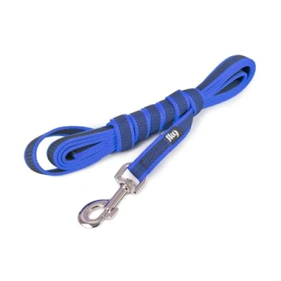 Image of Color &amp; Gray Super Grip Leash with Handle, 20 mm x 3 m, Blue