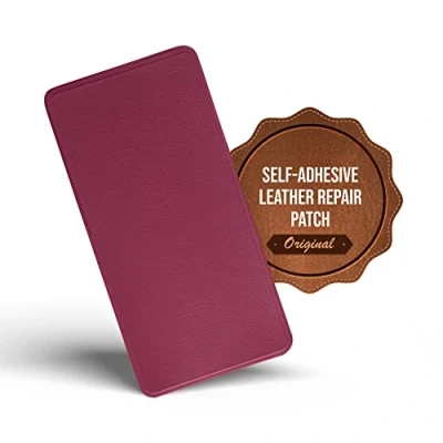Image of MastaPlasta Self Adhesive Premium Leather Repair Patch Pink 20cm x 10cm (8in 4in).Instant Upholstery Quality for Sofas, Car Interiors, Bags, Vinyl &amp; More