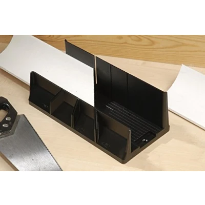 Image of Linic UK Made Mitre Box Block, Master, 45 &amp; 90 Degree 102 x 102mm 320mm. (W7089) Free Postage