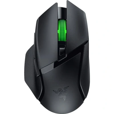 Image of Razer Basilisk V3 X HyperSpeed Customizable Wireless Gaming Mouse (Iconic Ergonomic Form with 9 Customisable Controls, Wireless, 5G Advanced 18K Optical Sensor, Chroma RGB) Black