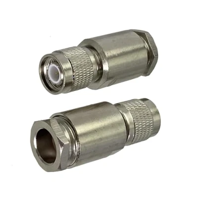 Image of 2pcs TNC Male Plug Connector Clamp RG8 LMR400 RG213 RG214 Cable RF Coaxial