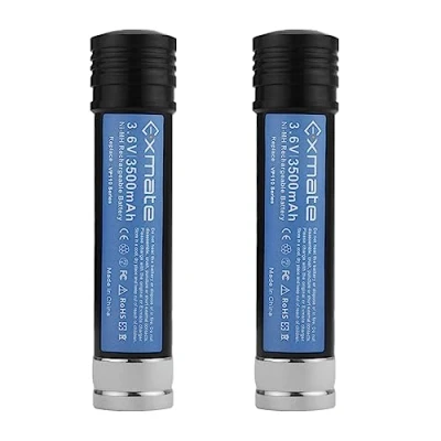 Image of Exmate 3.6V 3.5Ah VP100 Battery for Black &amp; Decker Versapak VP130 VP100C VP105 VP105C VP110 VP110C VP143 2PCS