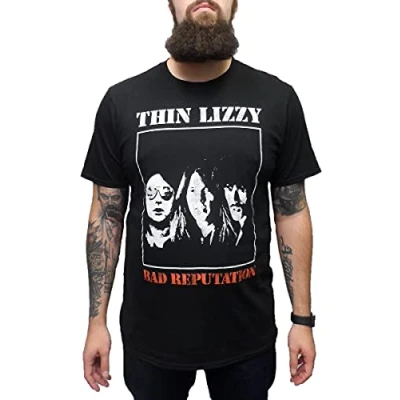 Image of Mazeys Mens Thin Lizzy Officially Licensed T Shirts… (Small, Bad Reputation)