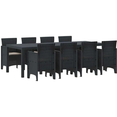 Image of vidaXL Garden Dining Set 9 pcs Anthracite