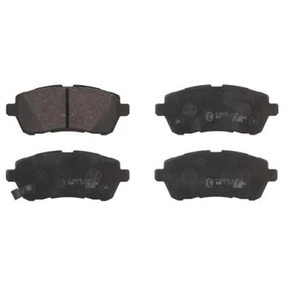 Image of 5581052R50, 5581068R00, 5581068R10 Brake pad set BLUE PRINT ADM54295 Front Axle with acoustic wear warning MAZDA: 2 Hatchback, Saloon