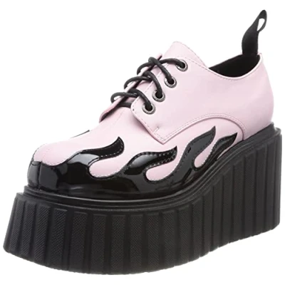 Image of LAMODA Womens Girls On Tour Wedges, Pink Flame, 4 UK